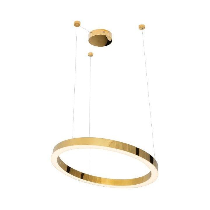 MAXlight LUXURY P0370 lampa wisząca, złota, okrągła LED