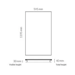 Panel LED KOHL Elite K50504 recessed 59,5cmx59,5cm