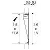 SLV NOTAPO II 1002980 schodowa LED