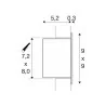 SLV Frame Basic LED biała, szara 230V