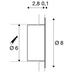 SLV WORO 1002922 white LED 1W