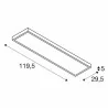 SPOTLINE Panel LED natynkowy 120cm x 30cm