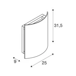 SPOTLINE Sail zewnętrzny IP54 biały, antracyt