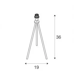 SLV FENDA 155540, 1003032 lampa stołowa