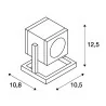 SLV CUBIX 132835 reflektor zewnętrzny IP44 antracyt GU10