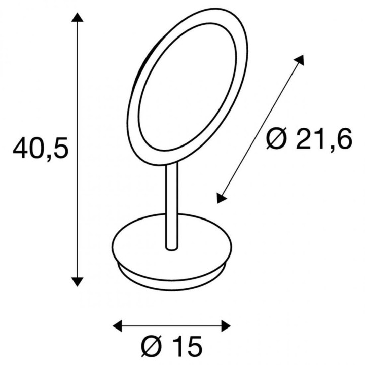 SLV MAGANDA TL 1004970 magnifying mirror LED