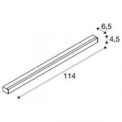 SPOTLINE SIGHT 115 LED biała, czarna, srebrnoszara
