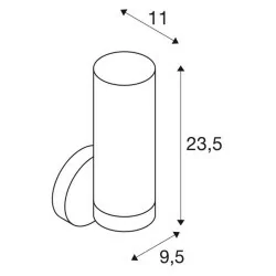 SLV WL 105 1002228 kinkiet IP44 chrom