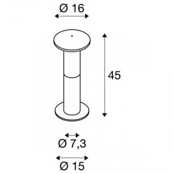 SLV ALPA MUSHROOM 45/75 garden lamp