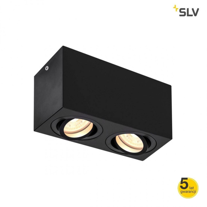 SLV TRILEDO podw&oacute;jna QPAR51 biała, czarna 230V