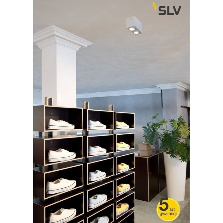 SLV TRILEDO podw&oacute;jna QPAR51 biała, czarna 230V