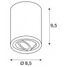 SLV TRILEDO round QPAR51 single 230V