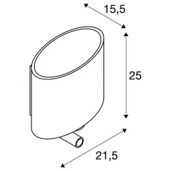 SLV KENKUA SPOT 1002855 chrom/szkło