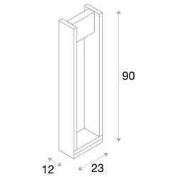 Outdoor light SLV QUAD POLE 1003001 LED