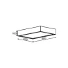 Cleoni BELONA RECTANGLE LED ceiling lamp