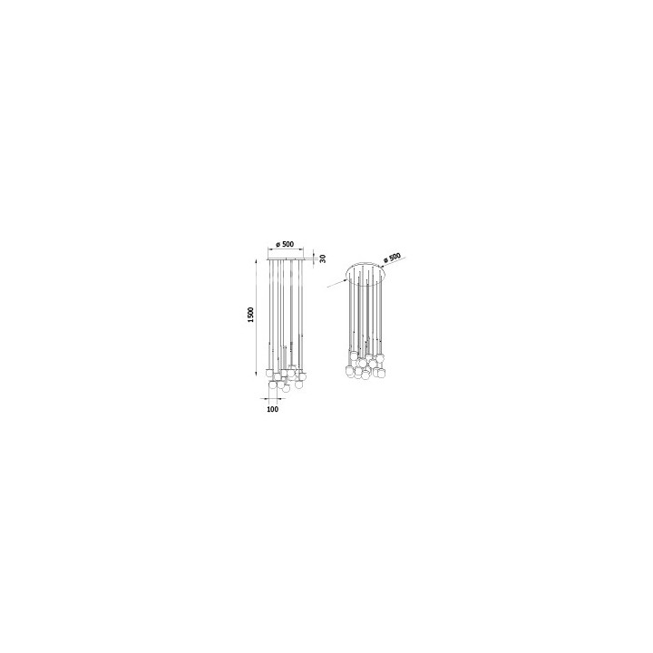CLEONI COTTON DM101/Z/HF4 Lampa wisząca 16xG9