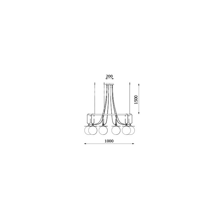 CLEONI CORONA Hanging lamp
