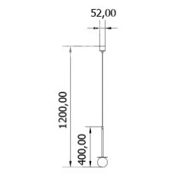 CLEONI COTTON DM101/P Lampa wisząca 1xG9