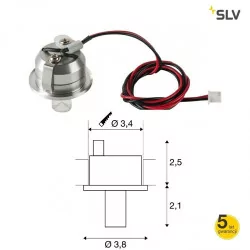 SLV LIGHTPOINT recessed fitting LED 1W