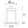 SLV Triton Mini Horn 1000914/5/6/7 małe oczko LED 4,5cm