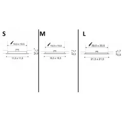 SLV SENSER 100301 square recessed LED