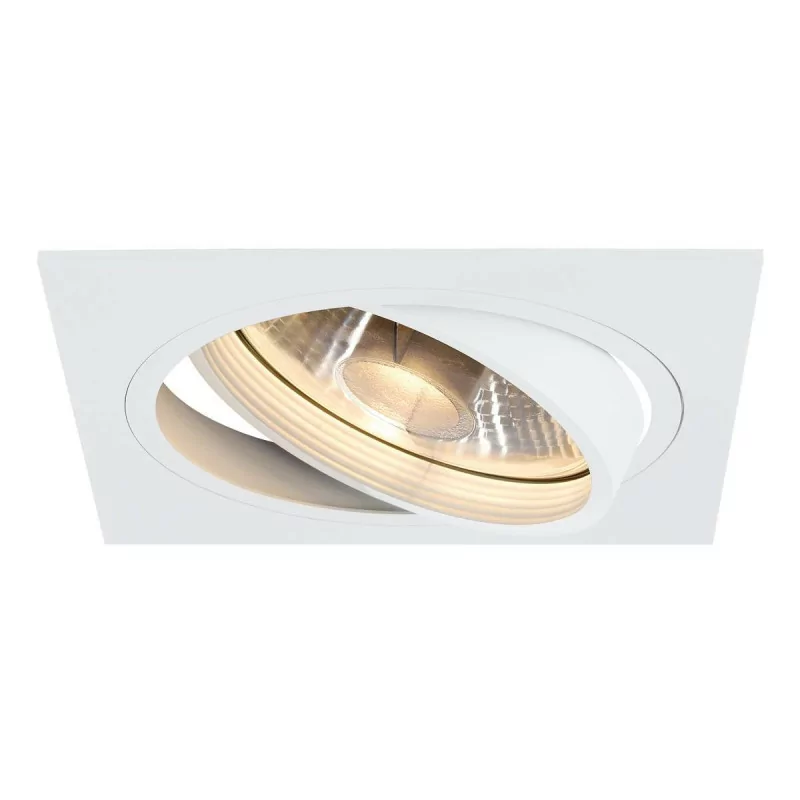 SLV New Tria 150 Square ES111 recessed alu, white, black