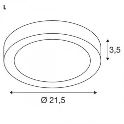 SLV SENSER 10W, 14W round, dimmable