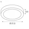 SLV SENSER 10W, 14W round, dimmable