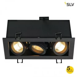SPOTLINE KADUX 11553 triple QPAR 51 biała, czarna, alu 230V