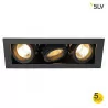 SPOTLINE KADUX 11553 triple QPAR 51 biała, czarna, alu 230V