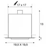SPOTLINE KADUX 11554 pojedyncza QPAR111 biała, czarna, alu 230V