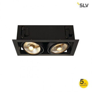 SLV KADUX 11555 podw&oacute;jna QPAR111 biała, czarna, alu 230V