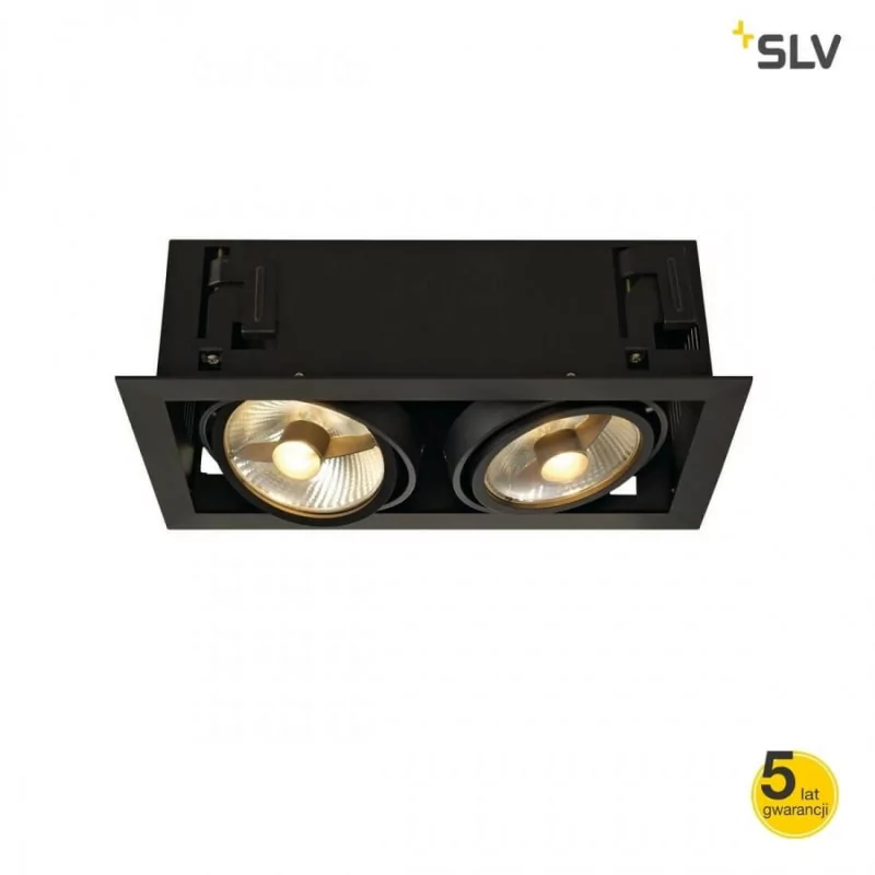 SLV KADUX 11555 double QPAR111 black, white, alu