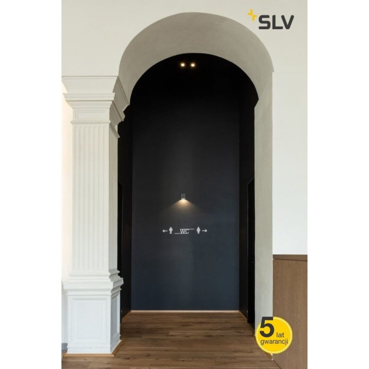 SLV KADUX 11555 podw&oacute;jna QPAR111 biała, czarna, alu 230V