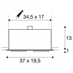 SLV KADUX 11555 double QPAR111 black, white, alu