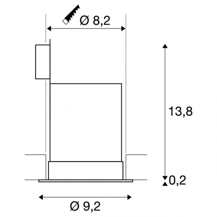 SLV CONTONE 161291 okrągła IP44 LED 16W 2000K-3000K