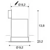 SLV CONTONE 161291 okrągła IP44 LED 16W 2000K-3000K