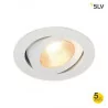 SLV CONTONE 161271 LED 2000-3000K, round, white, tiltable