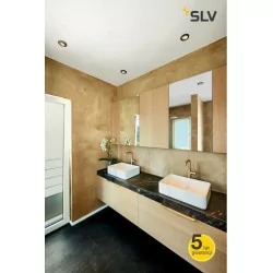 SLV VARU 1001930/1 recessed IP65 white, black GU10 230V