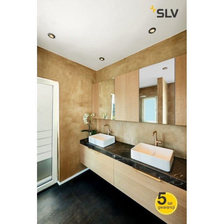 SLV VARU 1001930/1 recessed IP65 white, black GU10 230V