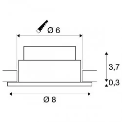 SLV PATTA-I okrągła 100209 IP65 LED 1800K-3000K