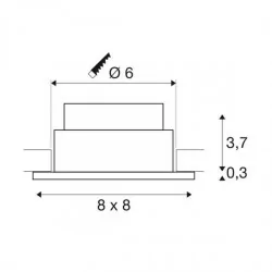 SLV PATTA-I square 100210 LED 3000K-18000K IP65