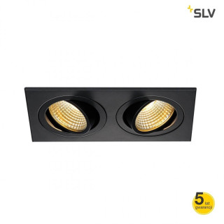SLV New Tria 155 LED 14W podw&oacute;jna alu, biała, szara