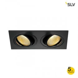 SLV New Tria 155 LED 14W podwójna alu, biała, szara