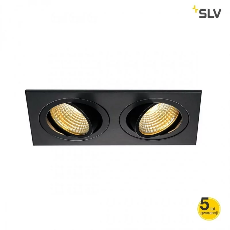 SPOTLINE New Tria 155 LED 14W podwójna alu, biała, szara