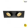SPOTLINE New Tria 155 LED 14W podwójna alu, biała, szara