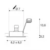 SPOTLINE New Tria 68 kwadrat 100199 GU10 230V