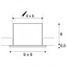 SLV KADUX 11570 single LED alu, white, black