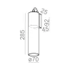 AQFORM MODERN GLASS Tube LED 230V hermetic kinkiet 6W IP43