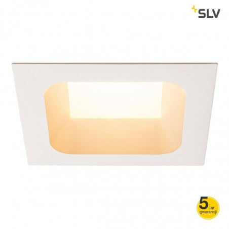 SLV VERLUX square LED oprawa wpuszczana biała